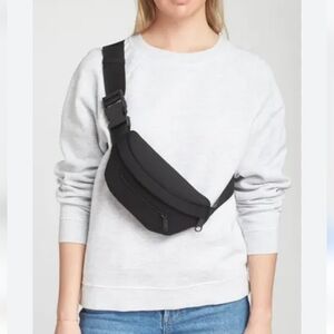 Dagne Dover Ace Neoprene Fanny Pack Onyx Black